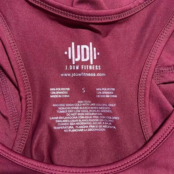 NWT J Dow Fitness Women's Workout Bodysuit Jumpsuit 1002 - Picture 3 of 6